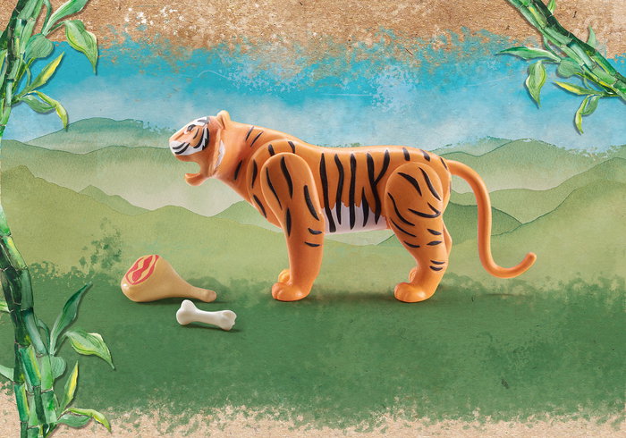 Playmobil Wiltopia Tigre - 71055 - Jouet Animal Sauvage Noir et Orange dès 4 Ans