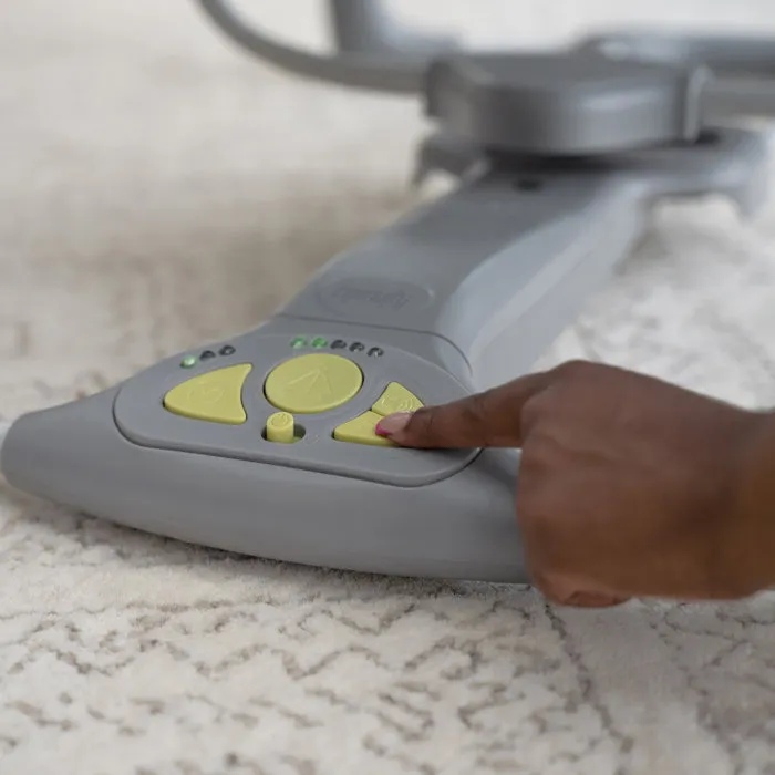 Ingenuity Balancelle Électrique Plébébé INGENUITY Hugs & Hoots - Cadeau bébé, 5 vitesses, mélodies, barre d'activité et piles longue durée