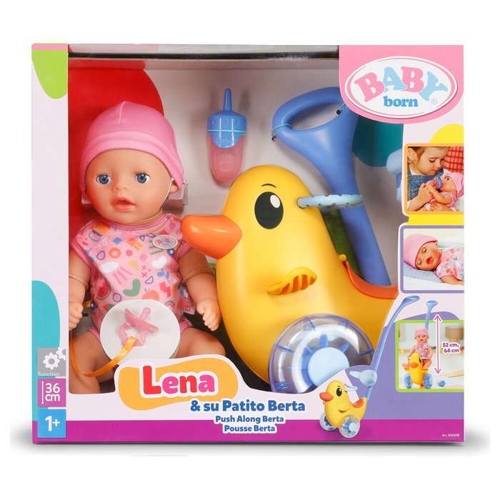 Zapf Creation Poupée Lena et Caneton Berta avec Vélo, 36 cm Zapf Creation Poupée Lena et Caneton Berta avec Vélo, 36 cm