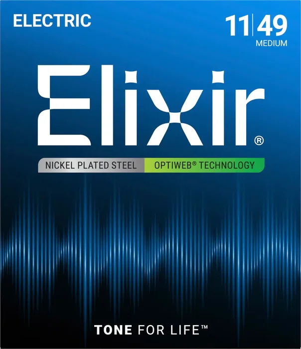 ELIXIR Juego Eléctrica Optiweb M 11-49 Cuerda de guitarra electroacústica