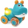 Chicco Hippo Sprint&go - Trotteur interactif avec sons, lumières et mouvements de tête pour bébé de 6 mois - Bleu et orange