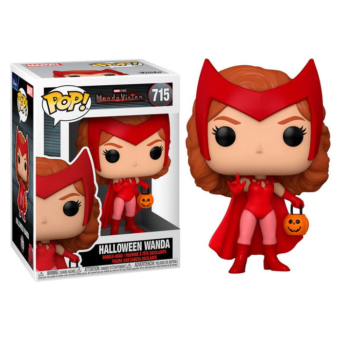 Funko Pop Marvel WandaVision : Wanda Costume Halloween - Figurine Vinyle 9 cm avec Fenêtre d'Exposition