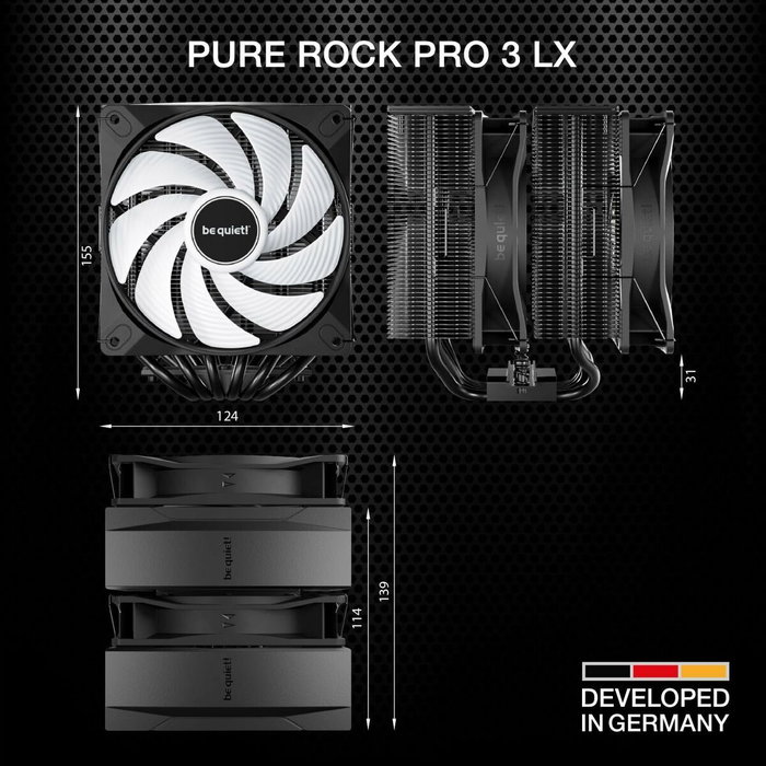 be quiet! PURE ROCK PRO 3 LX Black (BK043)