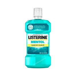 Listerine Bouchon 750 ml - Bain de bouche à la menthe douce sans alcool - Rafraîchit l'haleine