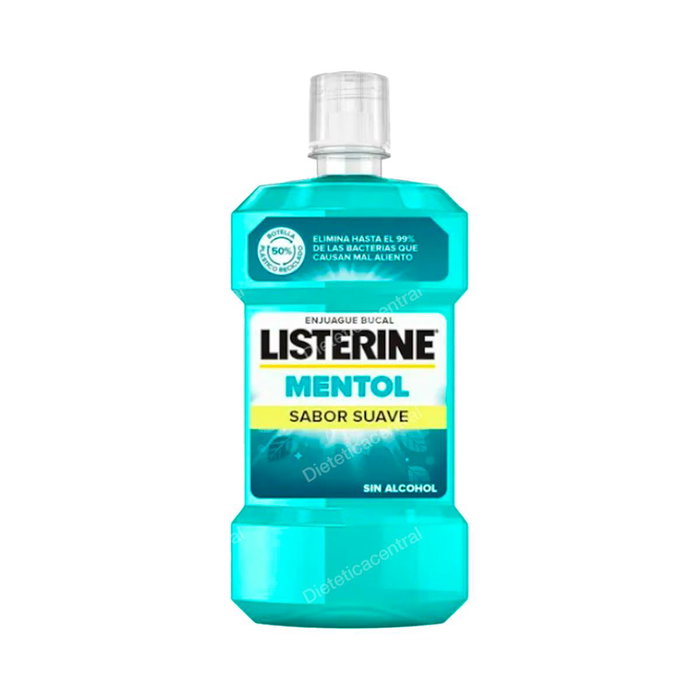 Listerine Bouchon 750 ml - Bain de bouche à la menthe douce sans alcool - Rafraîchit l'haleine Listerine Bouchon 750 ml - Bain de bouche à la menthe douce sans alcool - Rafraîchit l'haleine