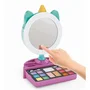 Clementoni Miroir de Maquillage Licorne avec Anneau Lumineux, Palette de Maquillage et Compartiments de Rangement pour Accessoires - Fille dès 7 Ans