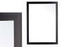 Giftdecor Miroir Noir 55,5x75 cm avec Cadre en Plastique Cristal (Set de 8)