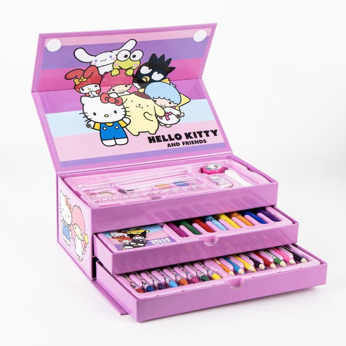 Cerdá Boîte d'activités pour coloriage Hello Kitty Rose