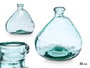 GIFTDECOR Vase en verre recyclé irrégulier 33 cm transparent
