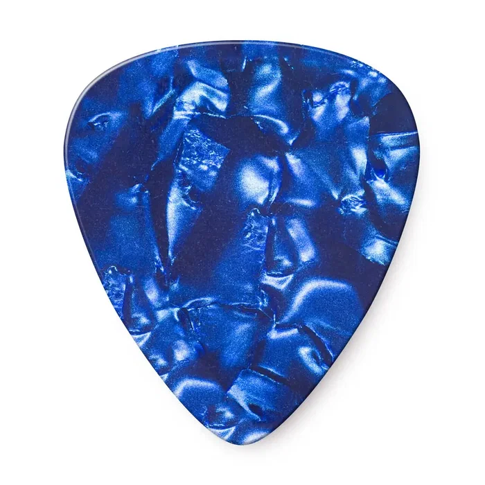 DUNLOP Pack de 72 médiators Genuine Celluloid Classic Bleu Nacré - Thin