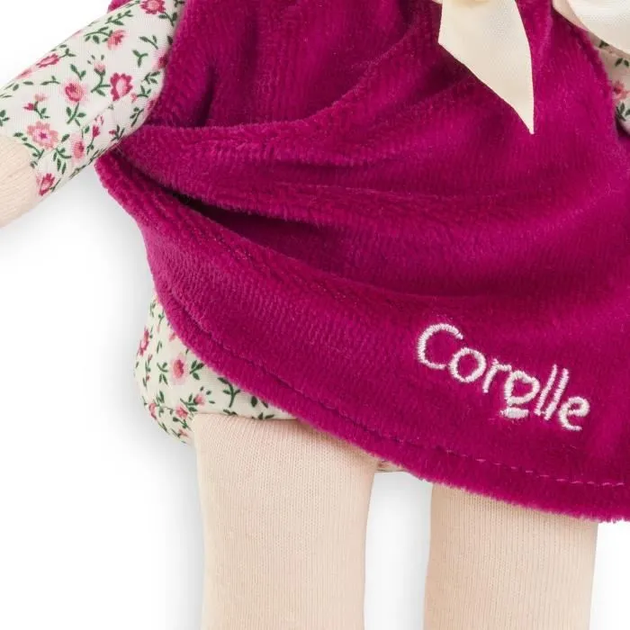 Corolle - Doudou Miss Rose Grenadine 25 cm - Poupée de veille à senteur vanille - Pour bébé dès la naissance