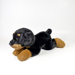 Peluche Rottweiler Couché 25cm - Jouet Licencié BOCALAN - DEQUBE 939D00296