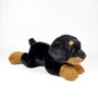 Peluche Rottweiler Couché 25cm - Jouet Licencié BOCALAN - DEQUBE 939D00296
