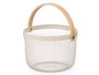 Kinvara Panier Rond avec Anse Crème 28x20x27 cm (Set de 12)