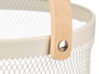 Kinvara Panier Rond avec Anse Crème 28x20x27 cm (Set de 12)