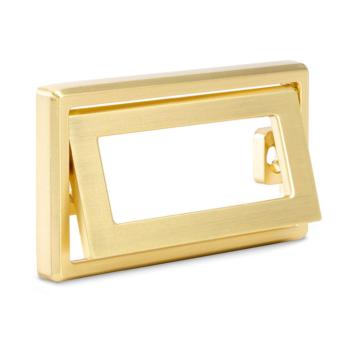 HERRAJES ALK Nevara - Poignée de tiroir en Zamak, finition laiton satiné HERRAJES ALK Nevara - Poignée de tiroir en Zamak, finition laiton satiné