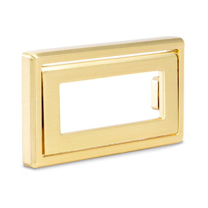 HERRAJES ALK Nevara - Poignée de tiroir en Zamak, finition laiton satiné HERRAJES ALK Nevara - Poignée de tiroir en Zamak, finition laiton satiné