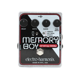 EHX Memory Boy Pédale d'effets analogique Echo Chorus Vibrato avec alimentation 9,6V DC 200mA