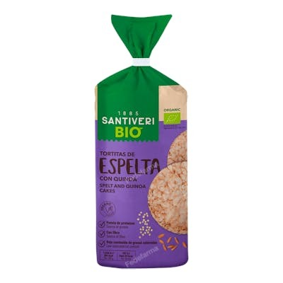Santiveri Tortitas Espelta Quinoa 100g Bio - Galettes de Blé et Quinoa Biologiques Santiveri Tortitas Espelta Quinoa 100g Bio - Galettes de Blé et Quinoa Biologiques
