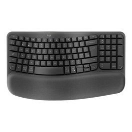 Logitech Ergo Series Wave Keys Clavier Ergonomique Sans Fil QWERTY Espagnol Bluetooth 5.1
