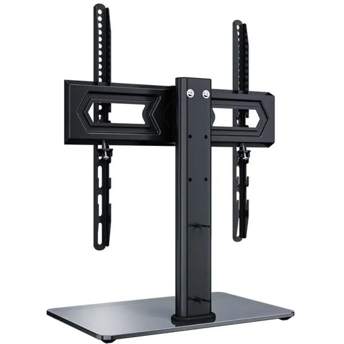 Stell SHO 4800 - Support TV sur pied central pour téléviseurs 32 à 55 pouces, charge 40 kg, inclinaison +/- 25°, réglable en hauteur, gestion des câbles