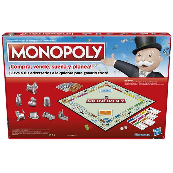 Hasbro Monopoly Classique Édition Madrid - Jeu de Société en Espagnol