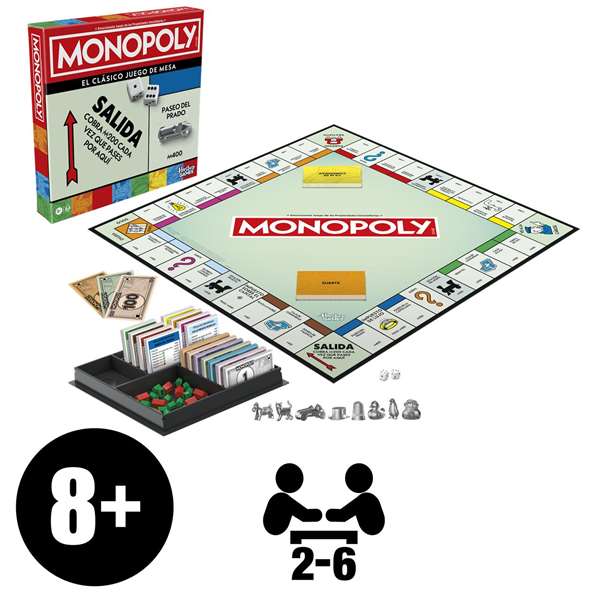 Hasbro Monopoly Classique Édition Madrid - Jeu de Société en Espagnol