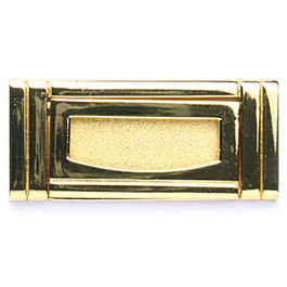 DUVER Poignée encastrée Cuba 80 x 36 mm Or