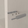 Emuca Lot de 10 serrures de porte à visser dans le meuble avec réglage Push Lite, longueur 80mm, Amortisseur, Plastique, Gris