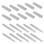 Emuca Lot de 10 serrures de porte à visser dans le meuble avec réglage Push Lite, longueur 80mm, Amortisseur, Plastique, Gris