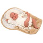 Muñecas Arias Reborn Alejandra - Poupée réaliste avec poids de 40 cm, inclut tétine - Version espagnole