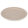 Home Deco Factory Assiette en Grès Bicolore Beige 26,5 cm