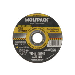 WOLFPACK LINEA PROFESIONAL Disque pour acier inoxydable 115x1,0x22,2 mm
