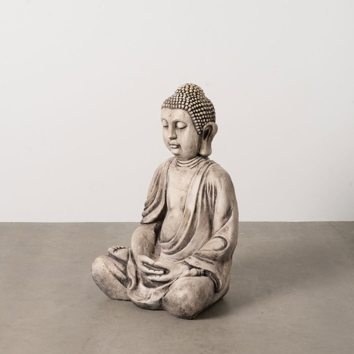 Figurine Décorative Beige Gris Buda 54 x 45 x 80 cm