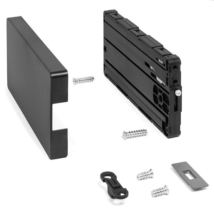 Effegi Brevetti Tapa para Mecanismo Slimwinch, Instalación Sobreponer, Acabado Negro Effegi Brevetti Tapa para Mecanismo Slimwinch, Instalación Sobreponer, Acabado Negro