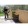 WORW BY KETER - Système modulaire 3 en 1 STACK N ROLL - 48 x 39 x她們cm - Noir - Organisation et rangement d'outils