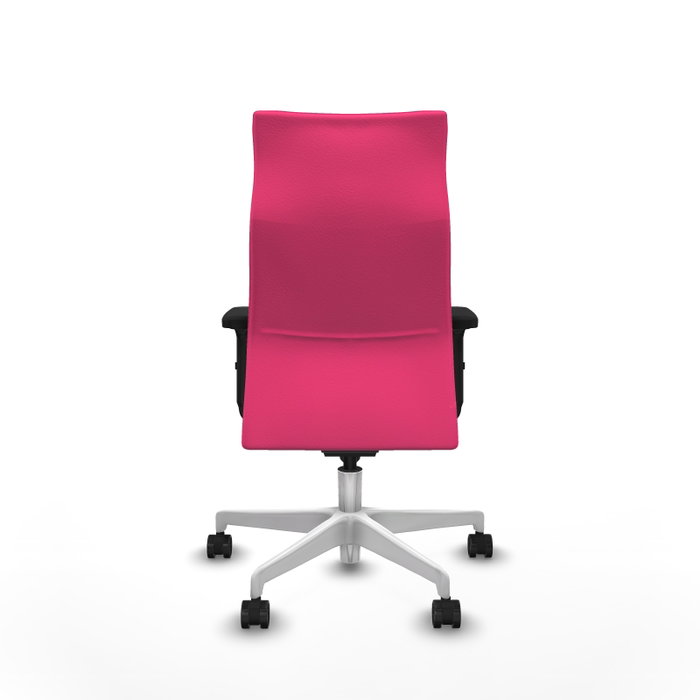 Piqueras Y Crespo Fauteuil Albacete, Similicuir Rose, Mécanisme Synchrone