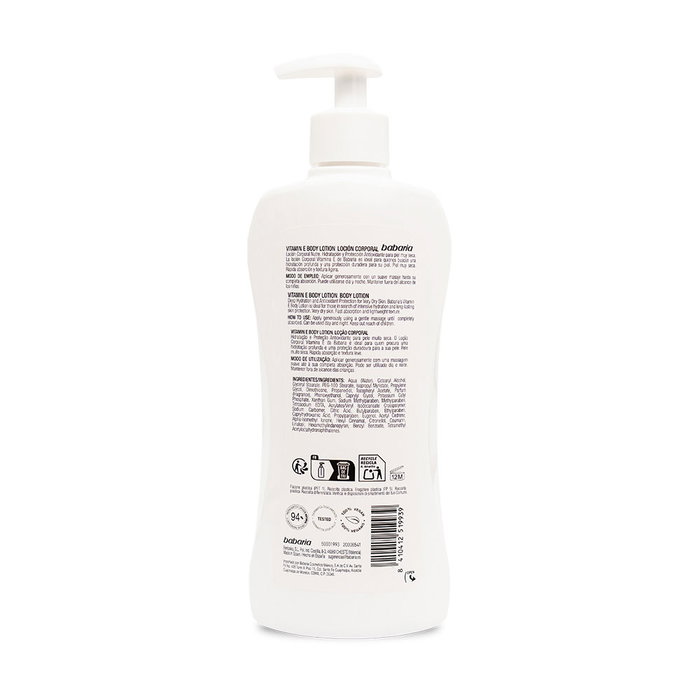 Babaria Lait corporel à la vitamine E 400 ml Babaria Lait corporel à la vitamine E 400 ml