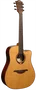 LAG Guitare Acoustique Dreadnought Cutaway Tramontane 118 A/E - Table en Cèdre Rouge Massif, Fond et Éclisses Khaya, Naturelle