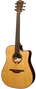LAG Guitare Acoustique Dreadnought Cutaway Tramontane 118 A/E - Table en Cèdre Rouge Massif, Fond et Éclisses Khaya, Naturelle