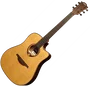 LAG Guitare Acoustique Dreadnought Cutaway Tramontane 118 A/E - Table en Cèdre Rouge Massif, Fond et Éclisses Khaya, Naturelle