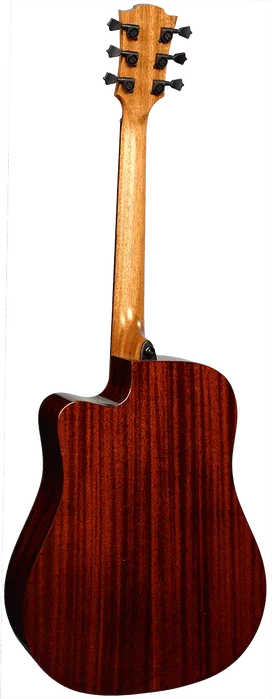 LAG Guitare Acoustique Dreadnought Cutaway Tramontane 118 A/E - Table en Cèdre Rouge Massif, Fond et Éclisses Khaya, Naturelle