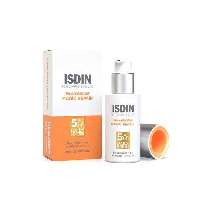 Isdin Fluide PHOTO ULTRA AGE REPAIR SPF50 50 ml - Soin solaire anti-âge réparateur haute protection contre UVA/UVB et pollution