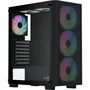Aerocool B509A Flow Boîtier PC Moyen Tour ATX Noir avec Panneau en Verre Trempé et Ventilateurs A-RGB, Sans Alimentation, Réf. ACCM-BD02063.11
