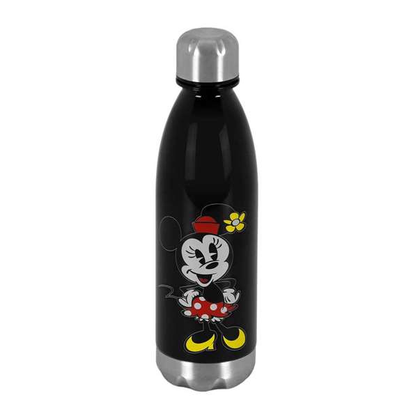 Karactermania Minnie - Bouteille réutilisable isotherme en Tritan sans BPA 700 ml, avec fermeture aluminium, dimensions 27x7x7 cm