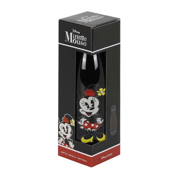 Karactermania Minnie - Bouteille réutilisable isotherme en Tritan sans BPA 700 ml, avec fermeture aluminium, dimensions 27x7x7 cm