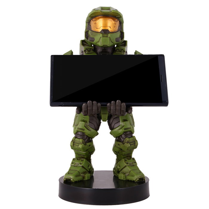EXQUISITE GAMING Support figurine Cable Guy Master Chief Halo Infinite 21 cm - Compatible PlayStation 5, Xbox Series, iPhone - Porte-manette et téléphone EXQUISITE GAMING Support figurine Cable Guy Master Chief Halo Infinite 21 cm - Compatible PlayStation 5, Xbox Series, iPhone - Porte-manette et téléphone