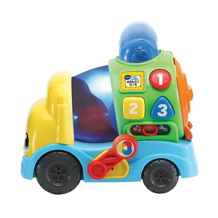 VTECH BABY - P'tit Camion Color Mix - Véhicule interactif parlant avec reconnaissance des couleurs et lumières - Jouet d'éveil pour enfants dès 18 mois