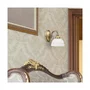 RABALUX Applique murale "Flossi" 1xE27 IP20 laiton avec verre opalin blanc - RAB-8811