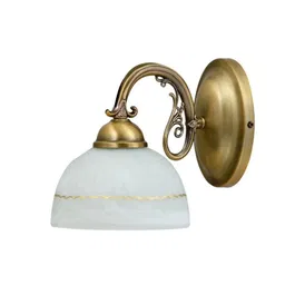 RABALUX Applique Murale Flossi E27 IP20 [RAB-8811] Laiton et Verre Opalin